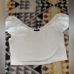 TopShop Crop Top, size 10, white